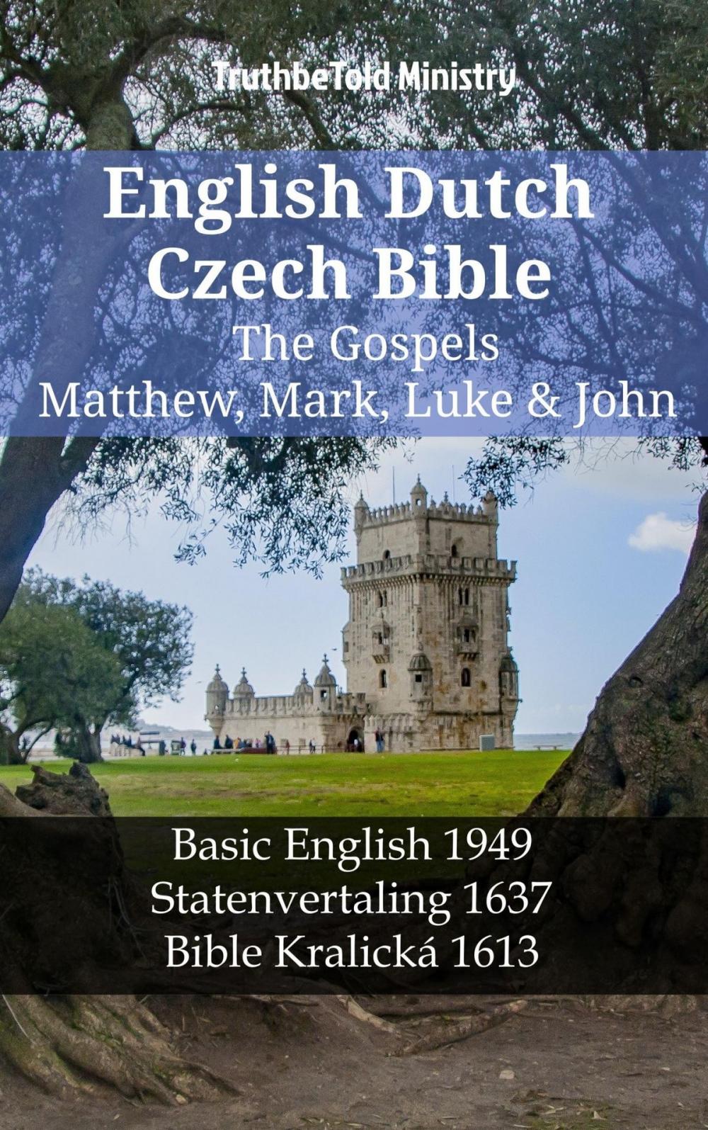 Big bigCover of English Dutch Czech Bible - The Gospels - Matthew, Mark, Luke & John