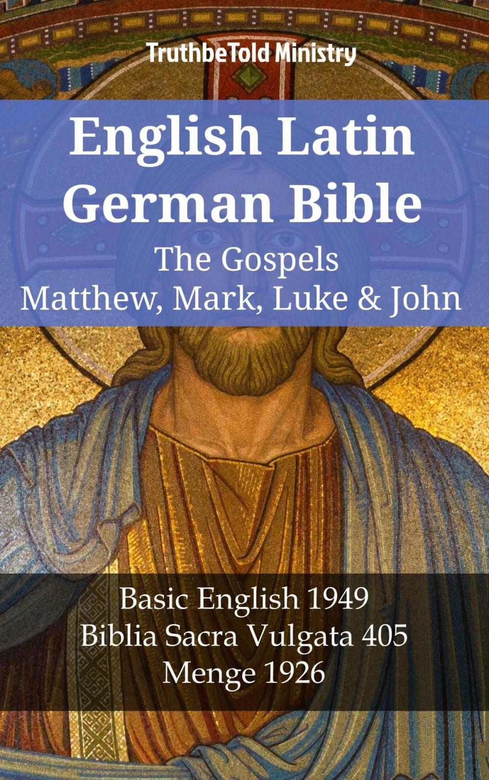 Big bigCover of English Latin German Bible - The Gospels - Matthew, Mark, Luke & John