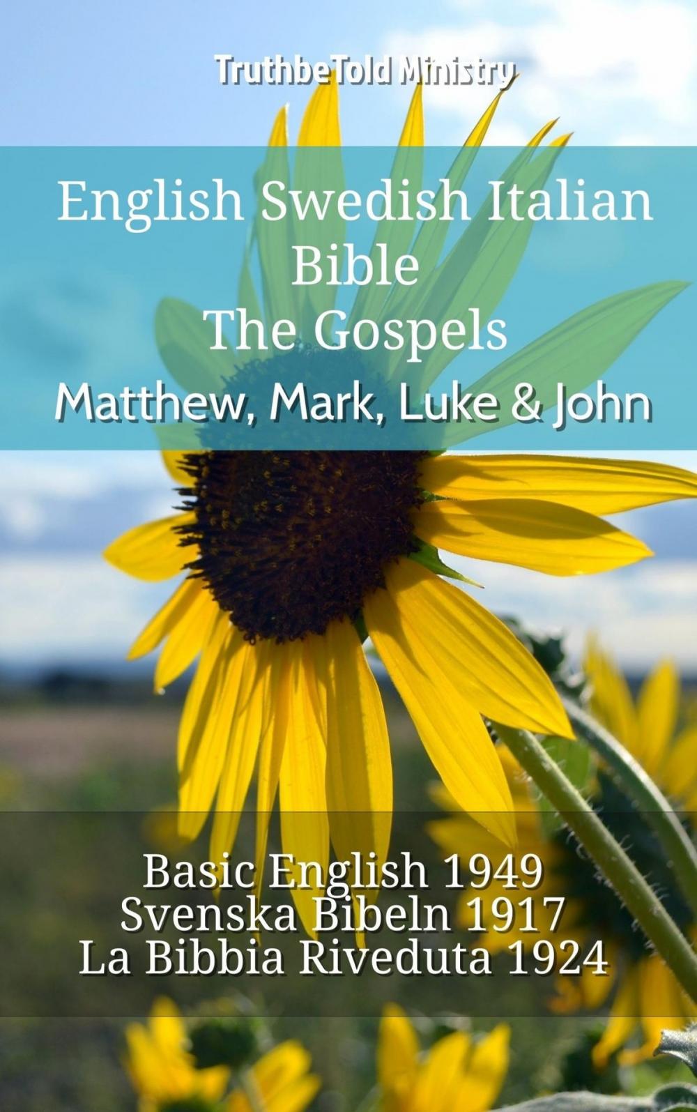 Big bigCover of English Swedish Italian Bible - The Gospels - Matthew, Mark, Luke & John