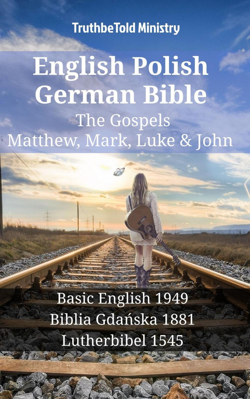 Big bigCover of English Polish German Bible - The Gospels - Matthew, Mark, Luke & John