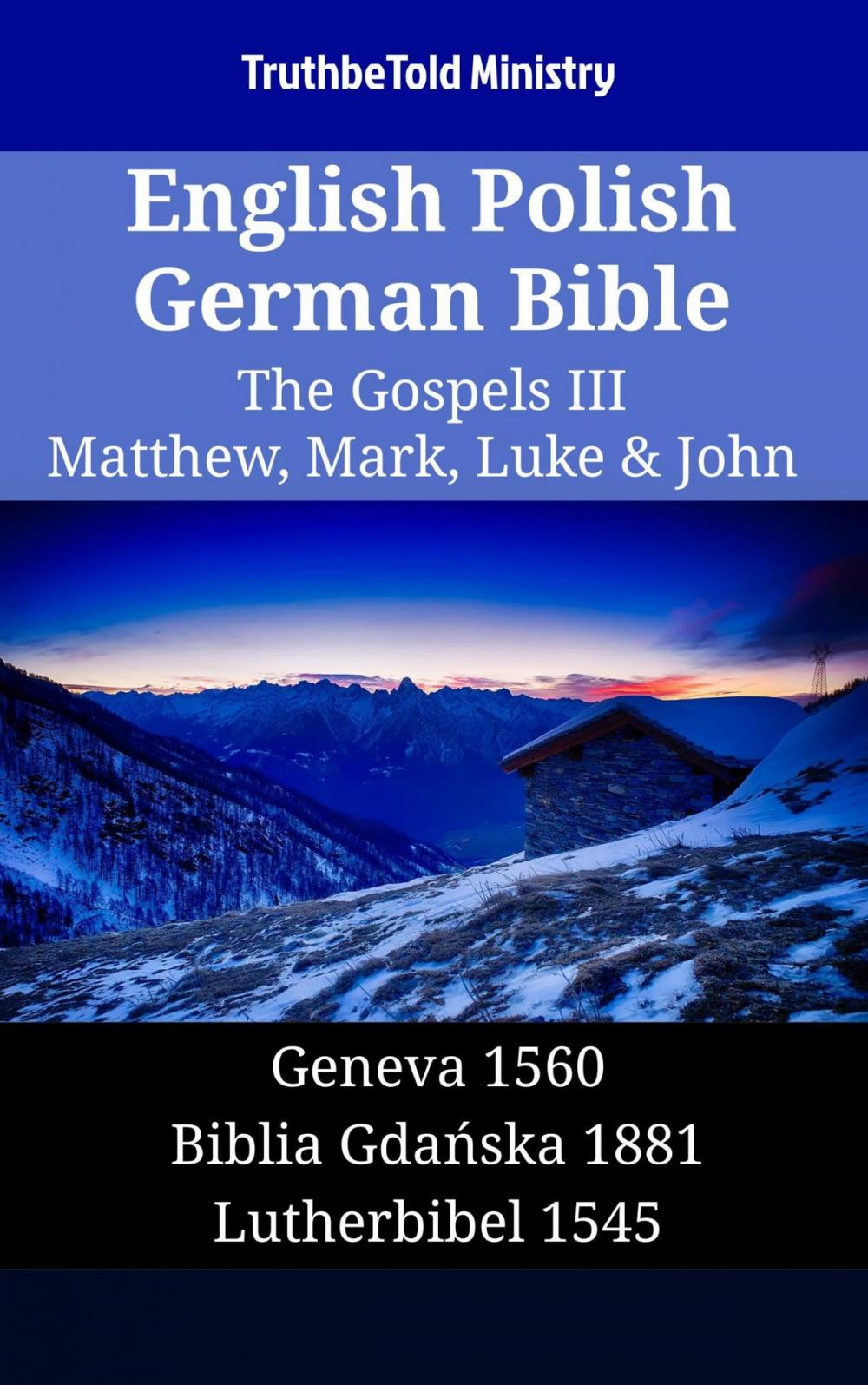 Big bigCover of English Polish German Bible - The Gospels III - Matthew, Mark, Luke & John