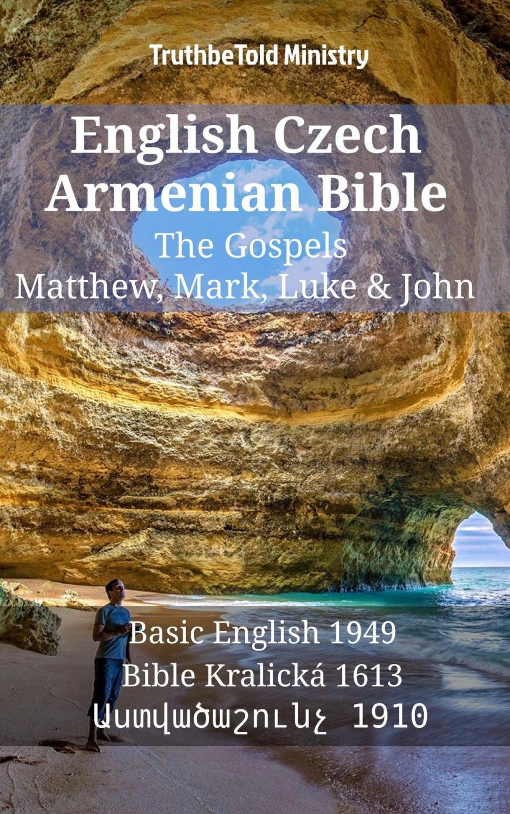 Big bigCover of English Czech Armenian Bible - The Gospels - Matthew, Mark, Luke & John