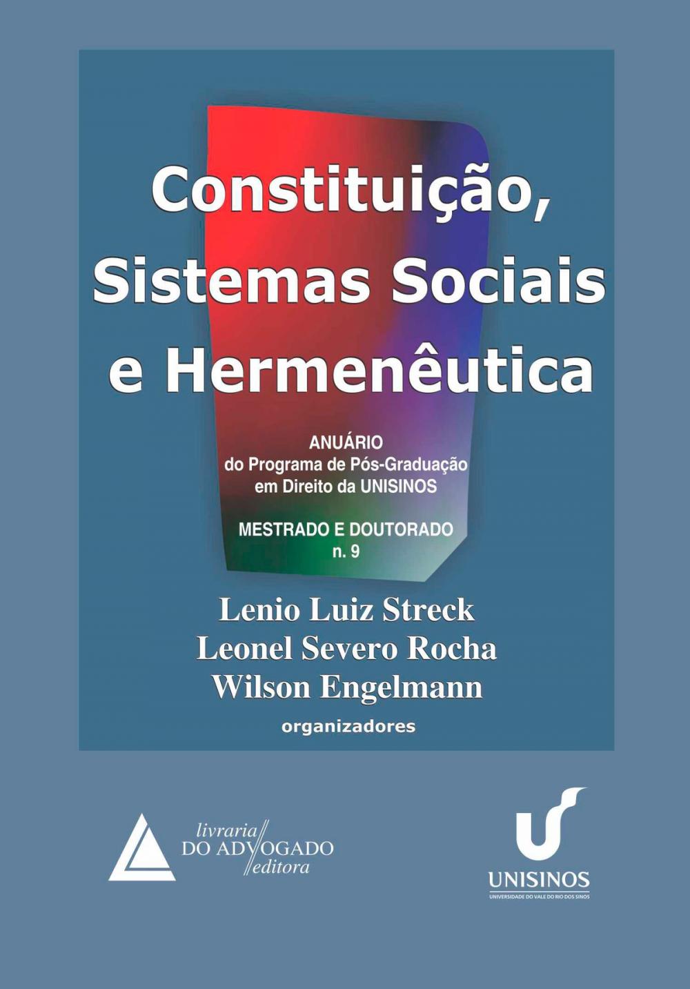 Big bigCover of Constituição Sistemas Sociais e Hermenêutica Nº 09