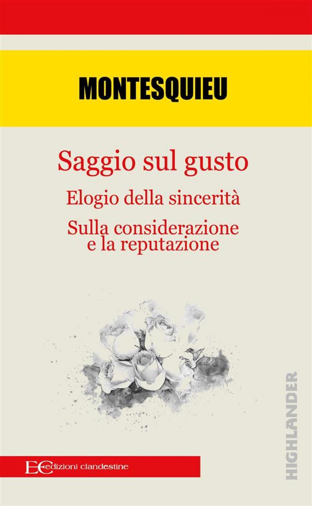 Big bigCover of Saggio sul gusto