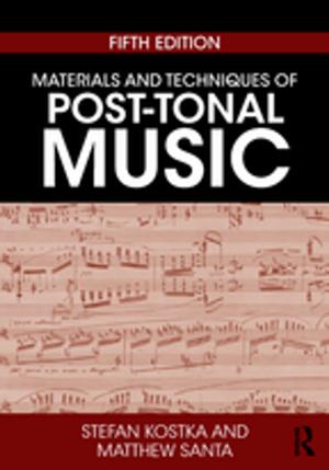 Cover of the book Materials and Techniques of Post-Tonal Music by Terence Wright