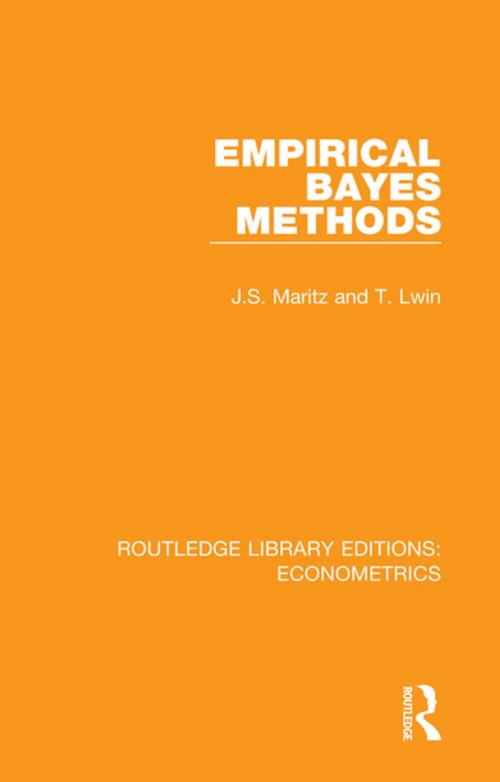 Cover of the book Empirical Bayes Methods by J. S. Maritz, T. Lwin, Taylor and Francis