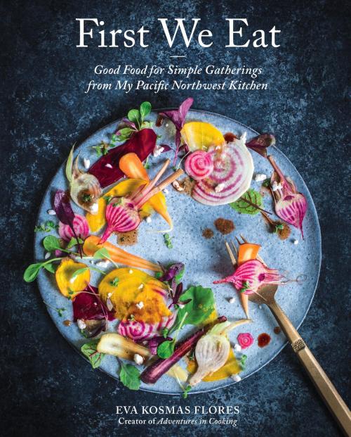 Cover of the book First We Eat by Eva Kosmas Flores, ABRAMS