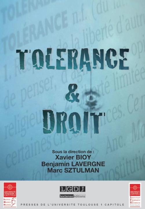Cover of the book Tolérance & Droit by Collectif, Presses de l’Université Toulouse 1 Capitole
