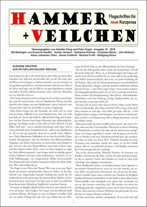 Cover of the book Hammer + Veilchen Nr. 15 by , Emig, Günther