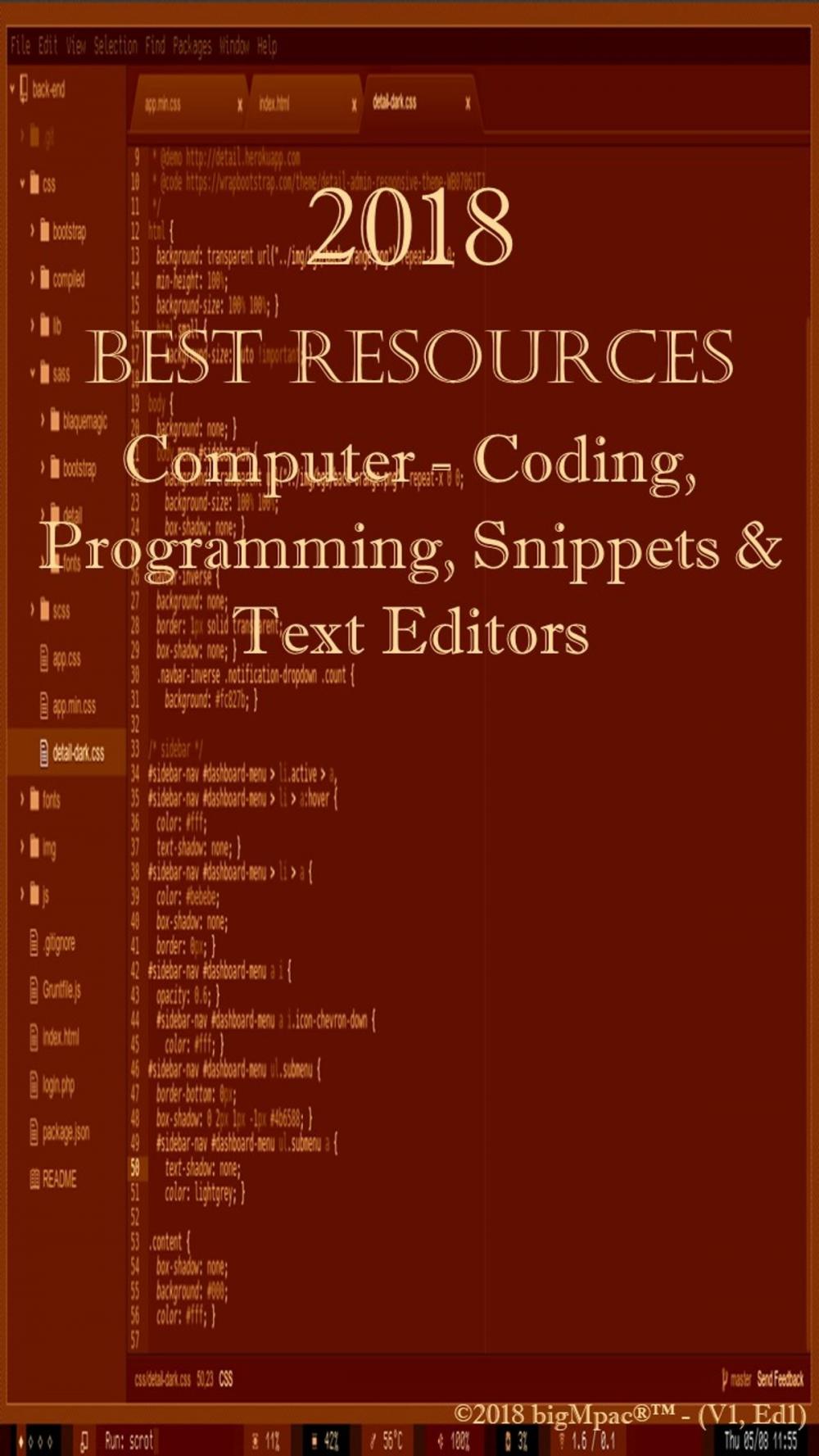 Big bigCover of 2018 Best Resources for Computer - Coding, Programming, Snippets & Text Editors