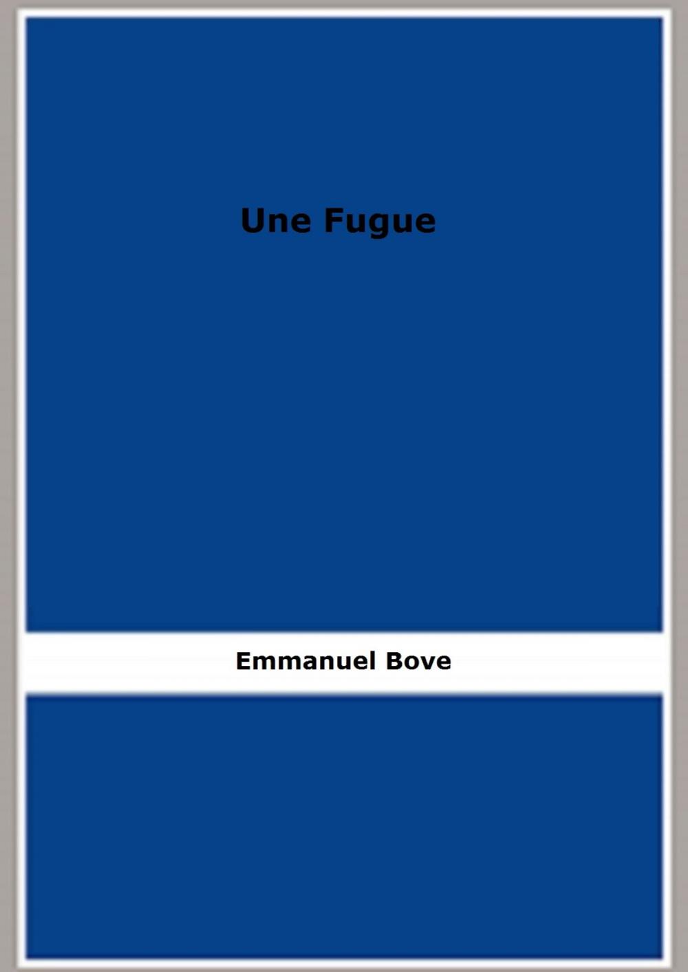 Big bigCover of Une Fugue