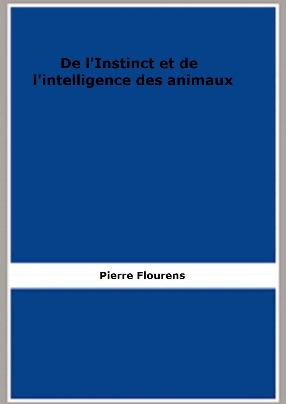 Big bigCover of De l'Instinct et de l'intelligence des animaux