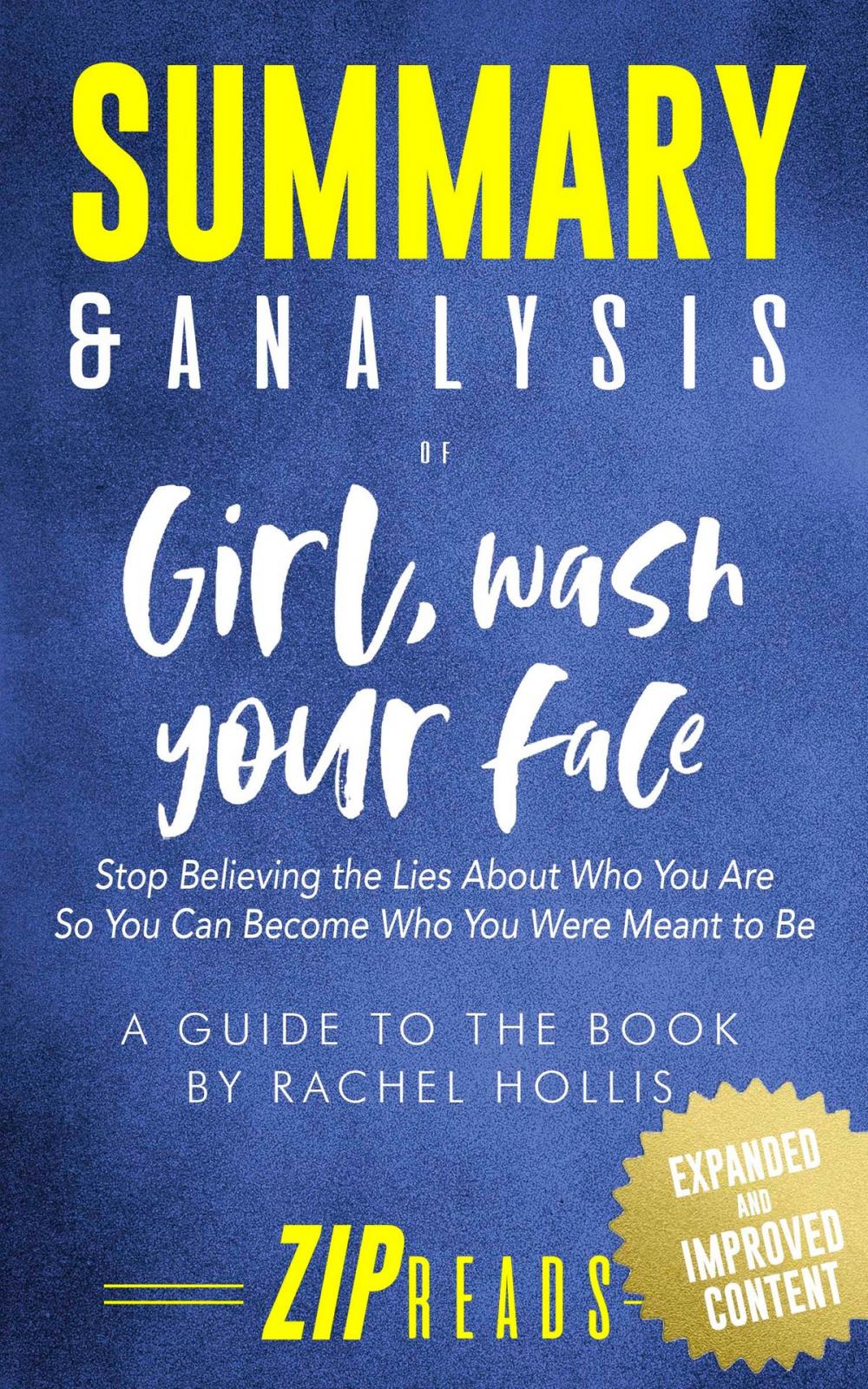 Big bigCover of Summary & Analysis of Girl, Wash Your Face