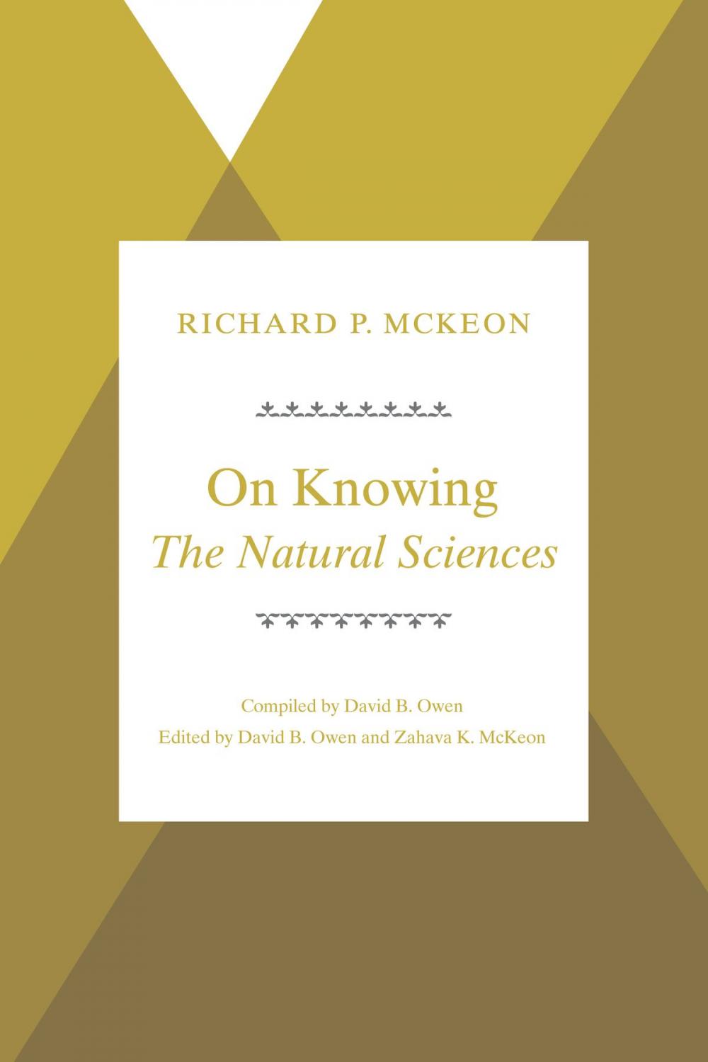 Big bigCover of On Knowing--The Natural Sciences