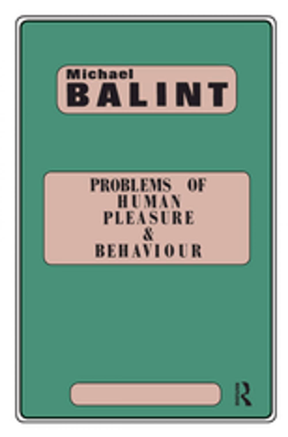 Big bigCover of Problems of Human Pleasure and Behaviour