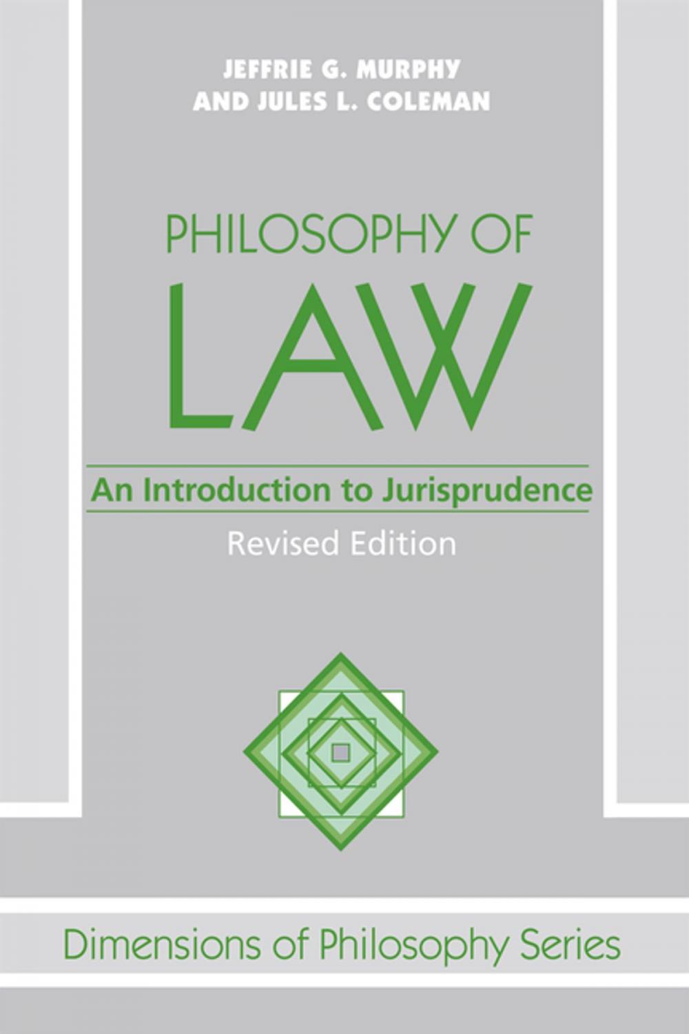 Big bigCover of Philosophy Of Law