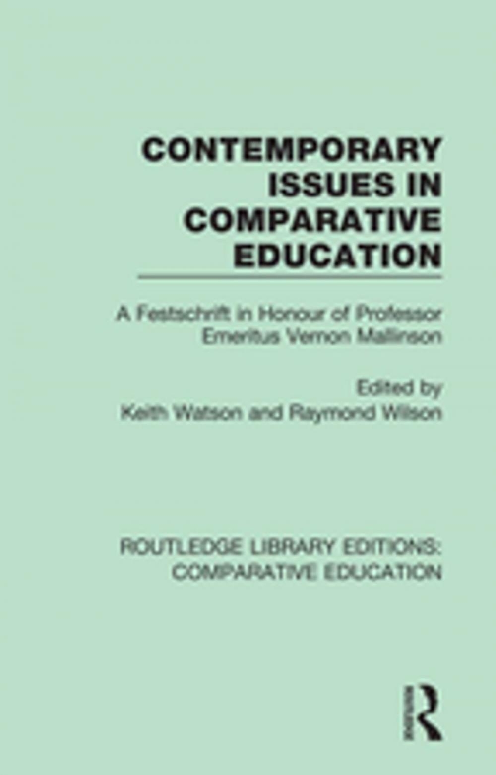 Big bigCover of Contemporary Issues in Comparative Education