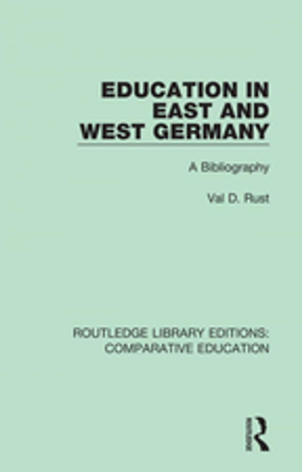 Big bigCover of Education in East and West Germany