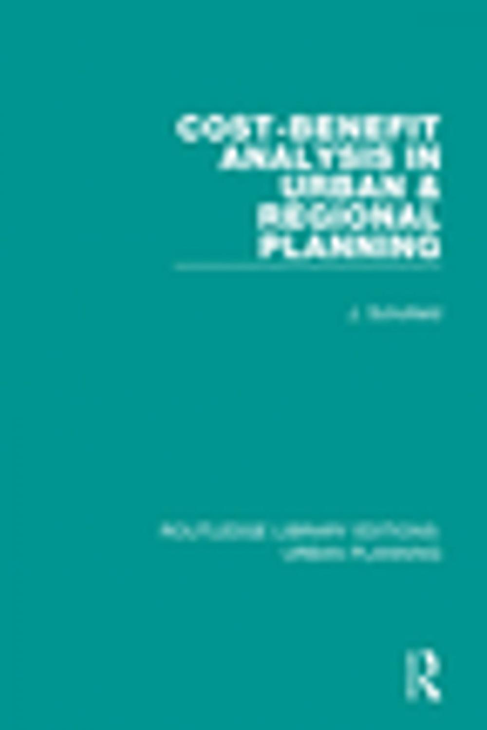 Big bigCover of Cost-Benefit Analysis in Urban & Regional Planning