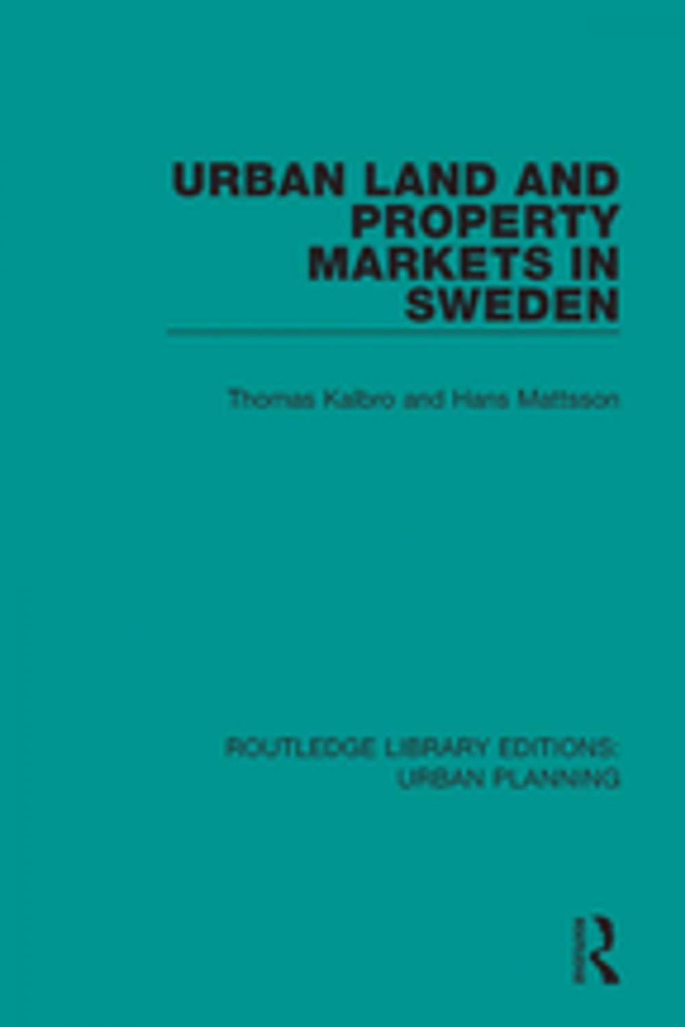 Big bigCover of Urban Land and Property Markets in Sweden