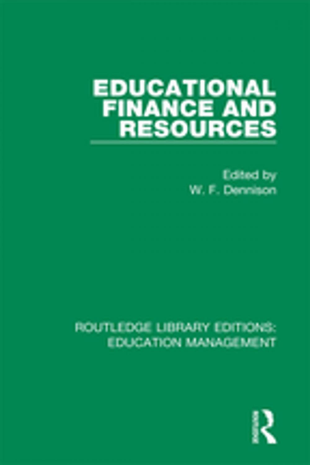 Big bigCover of Educational Finance and Resources