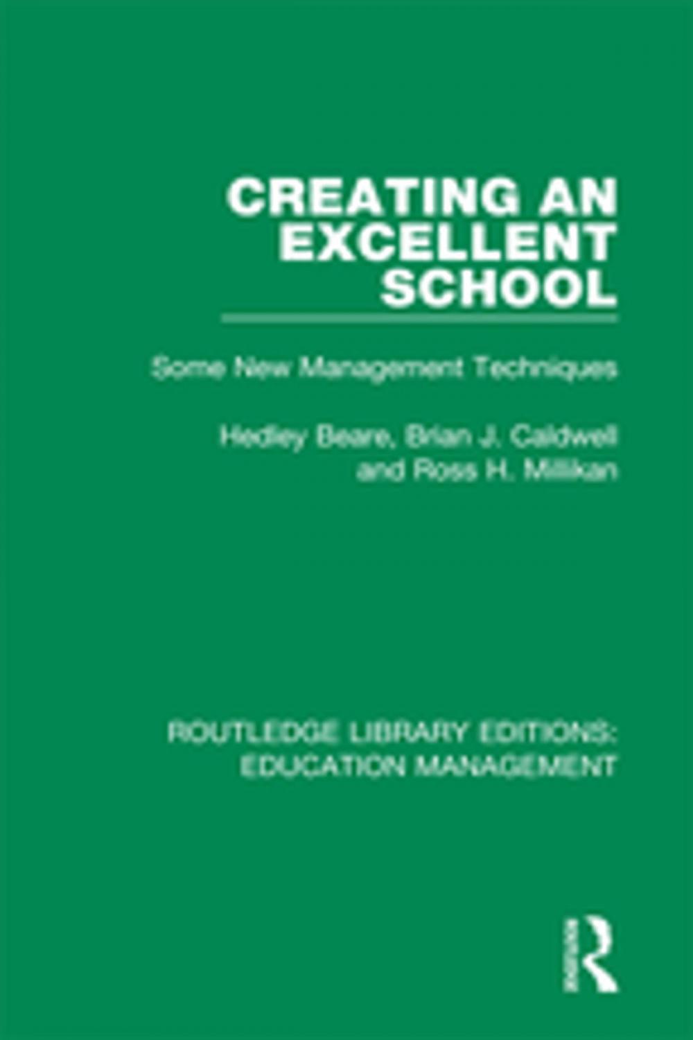 Big bigCover of Creating an Excellent School