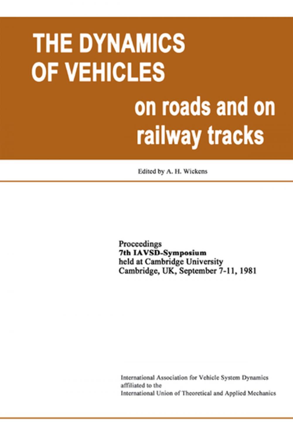 Big bigCover of The Dynamics of Vehicles on Roads