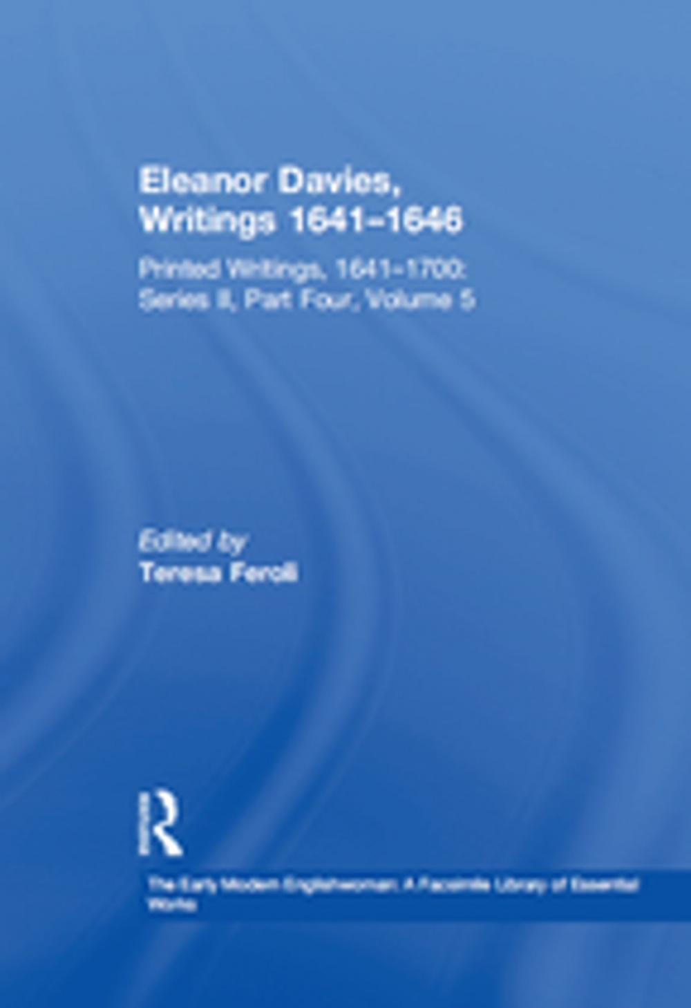 Big bigCover of Eleanor Davies, Writings 1641–1646