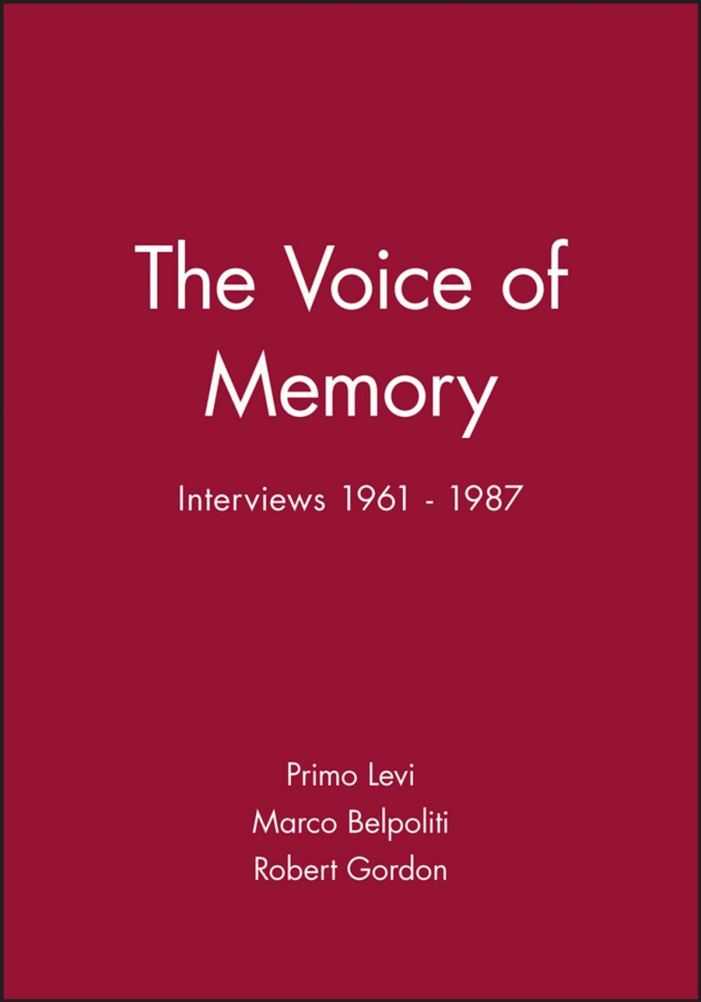 Big bigCover of The Voice of Memory