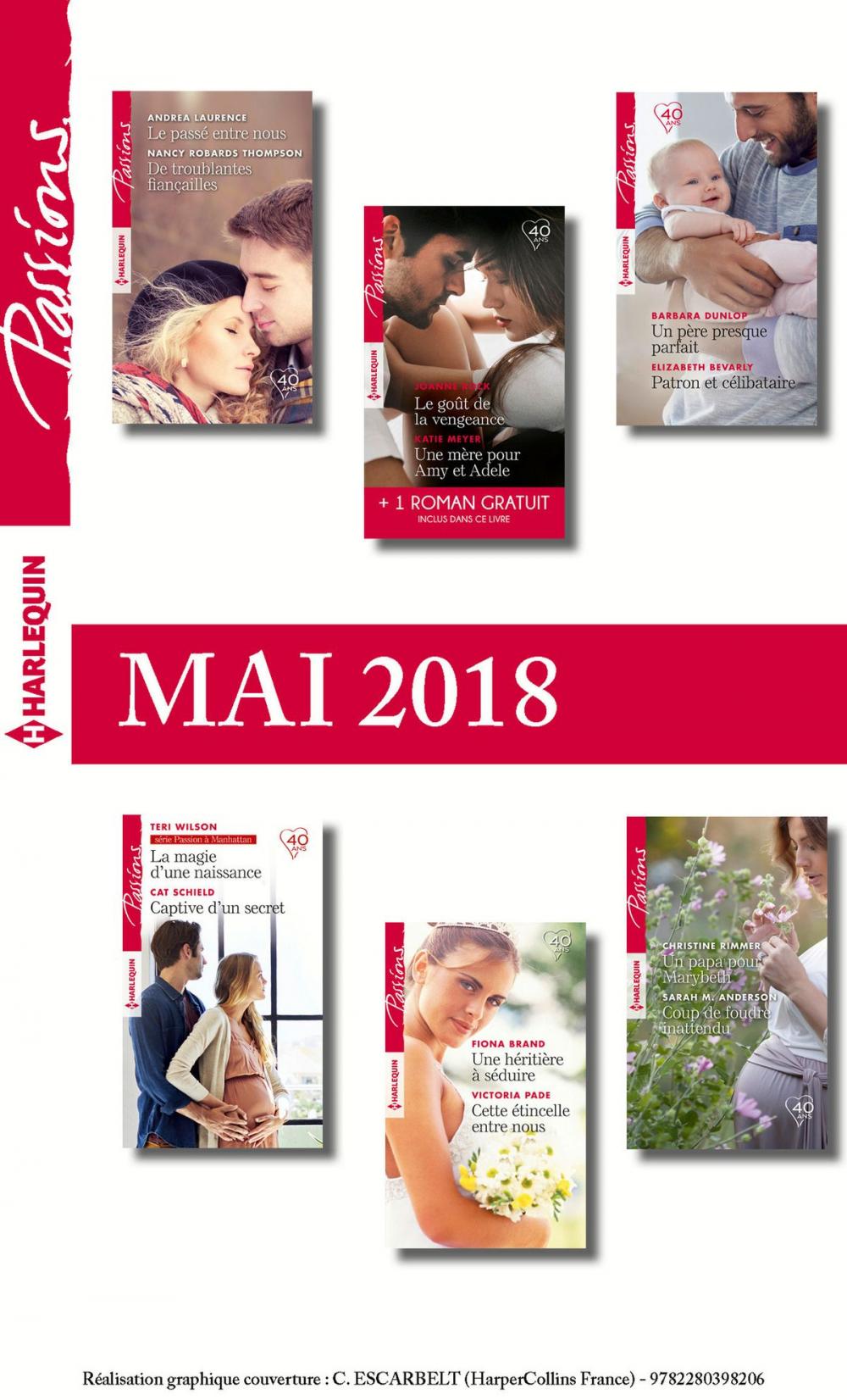 Big bigCover of 12 romans Passions + 1 gratuit (n°719 à n°724 - Mai 2018)