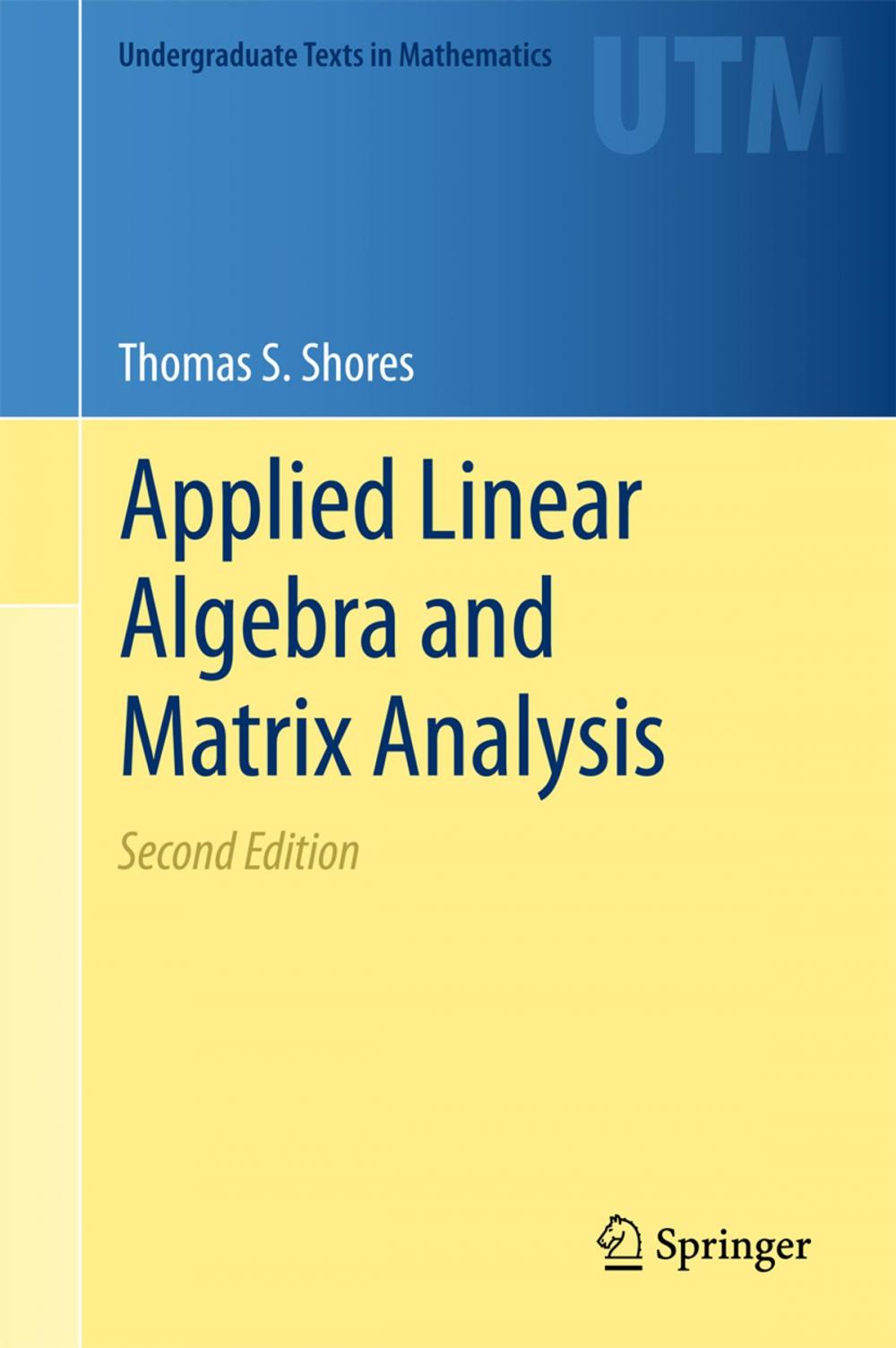 Big bigCover of Applied Linear Algebra and Matrix Analysis