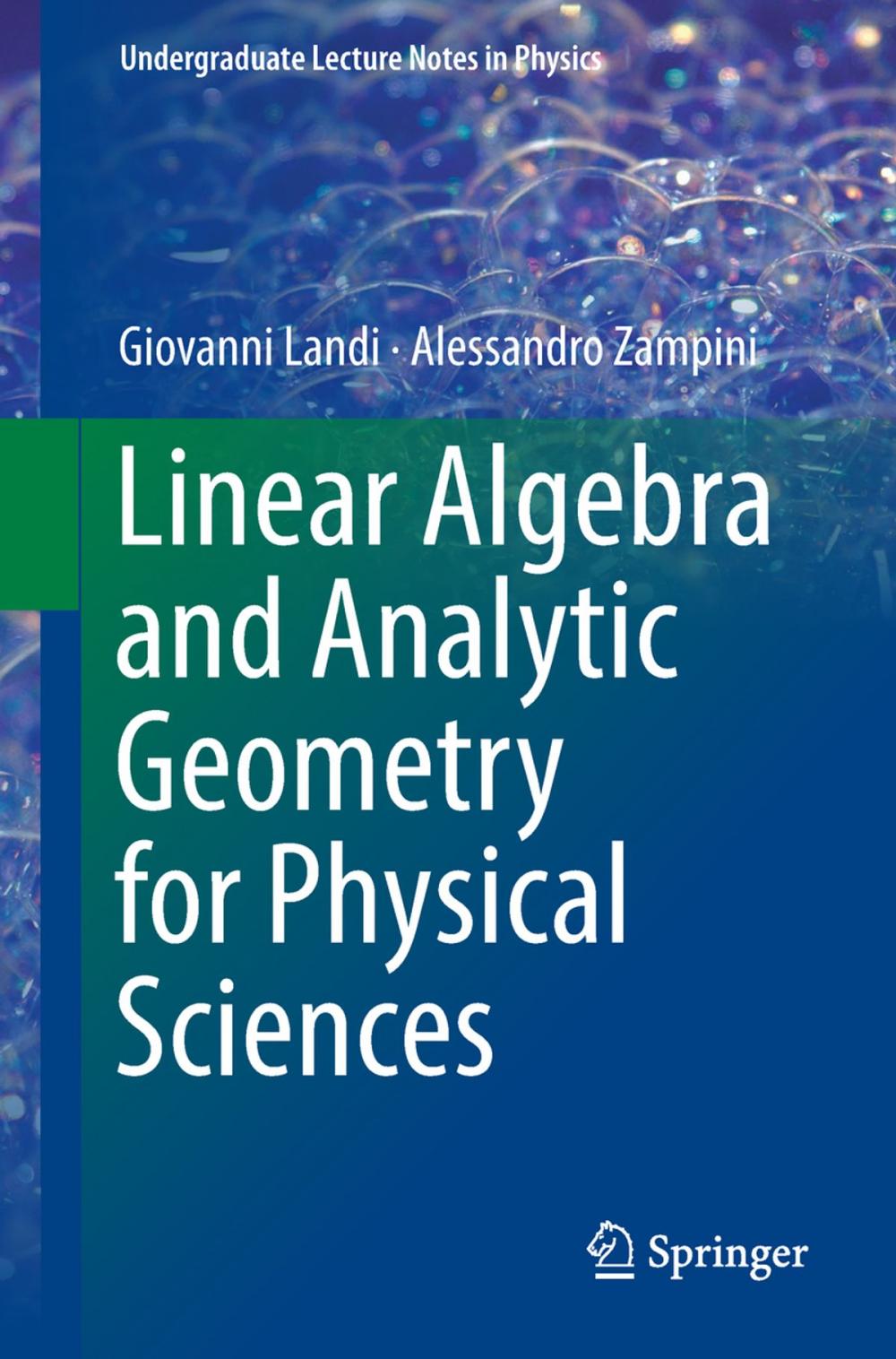 Big bigCover of Linear Algebra and Analytic Geometry for Physical Sciences