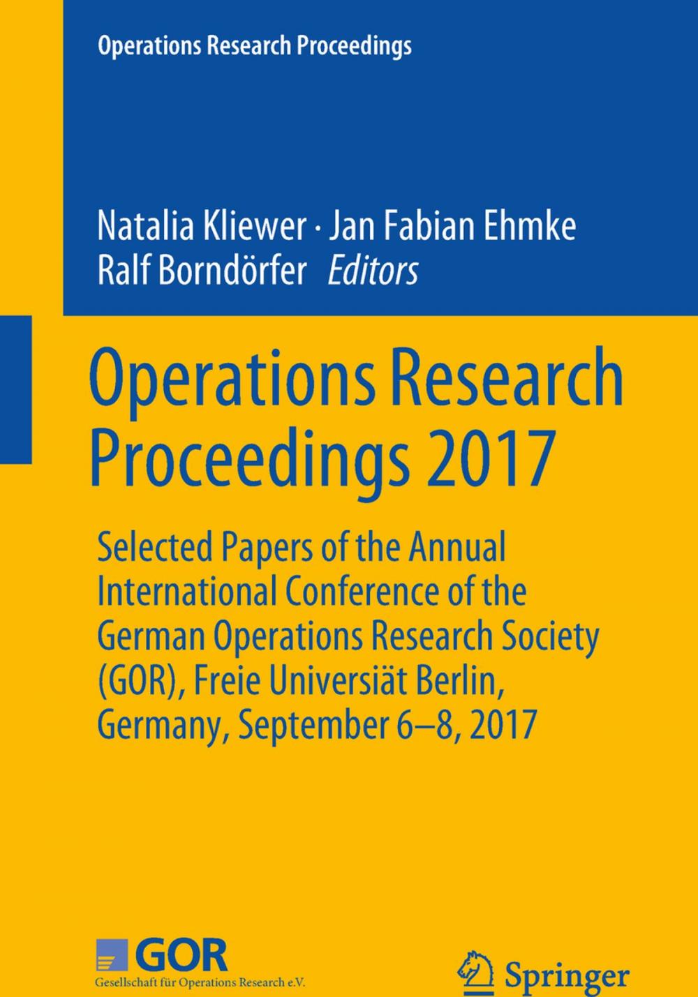 Big bigCover of Operations Research Proceedings 2017