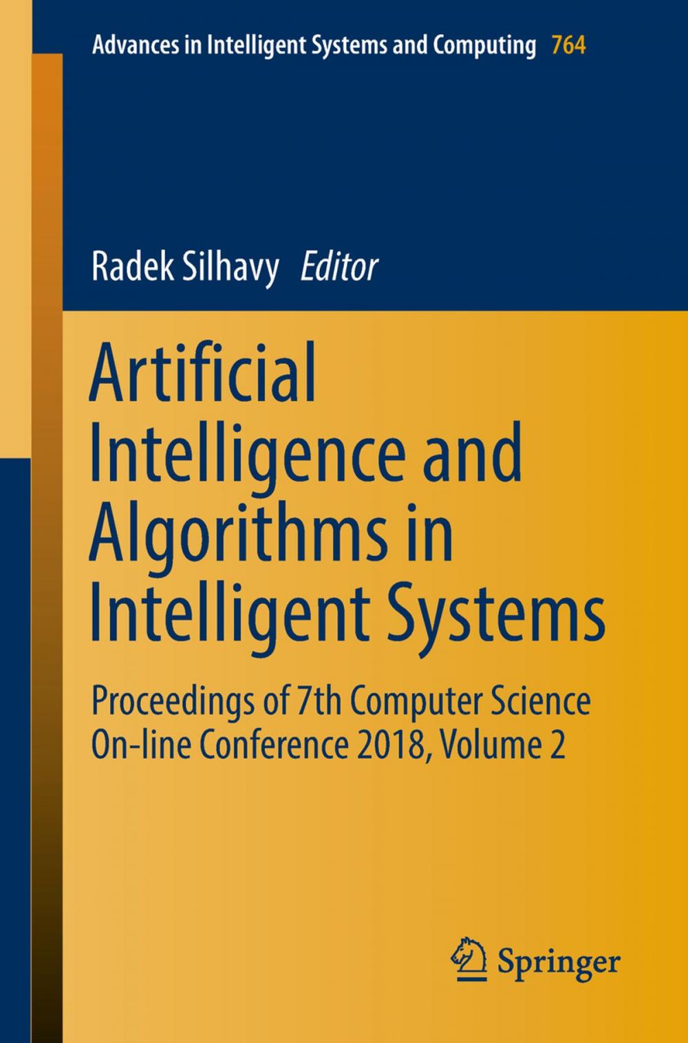 Big bigCover of Artificial Intelligence and Algorithms in Intelligent Systems