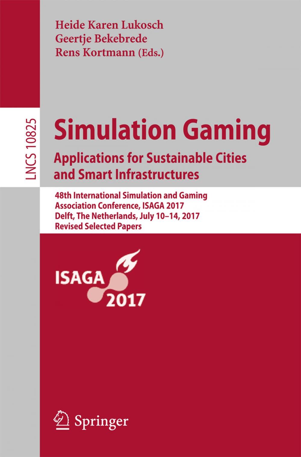 Big bigCover of Simulation Gaming. Applications for Sustainable Cities and Smart Infrastructures