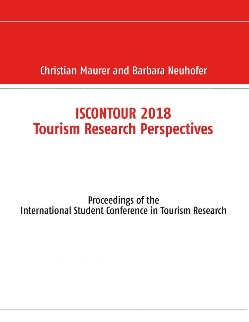 Big bigCover of Iscontour 2018 Tourism Research Perspectives