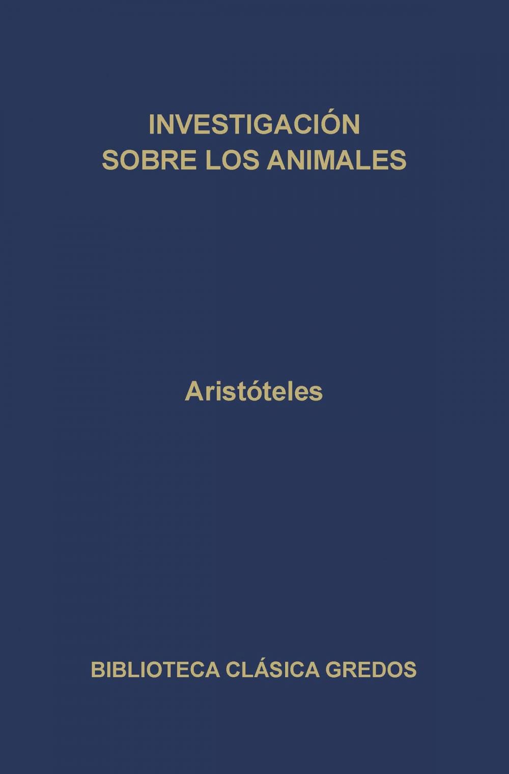 Big bigCover of Investigación sobre los animales