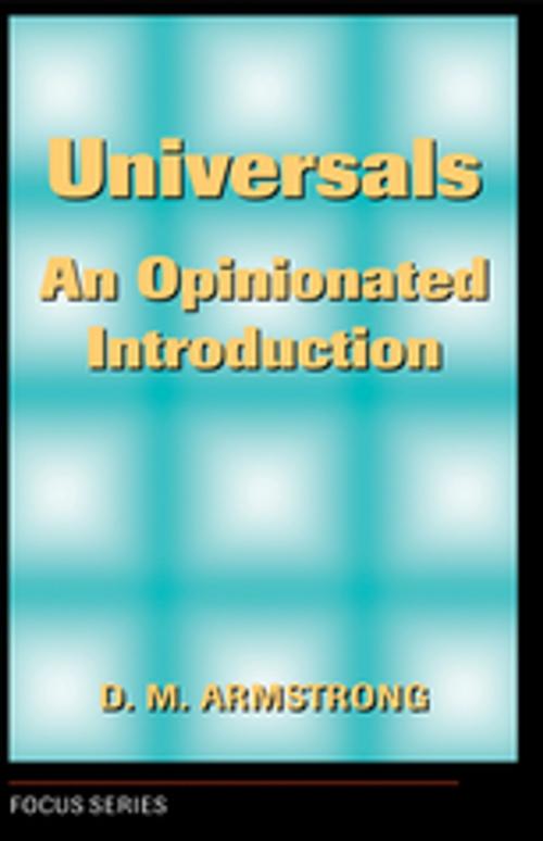 Cover of the book Universals by D. M. Armstrong, Taylor and Francis