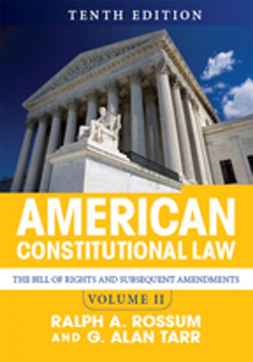 Cover of the book American Constitutional Law, Volume II by Ralph A. Rossum, Taylor and Francis