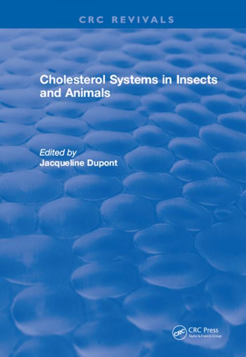 Cover of the book Cholesterol Systems in Insects and Animals by Jacqueline Dupont, CRC Press