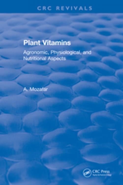 Cover of the book Plant Vitamins by A. Mozafar, CRC Press