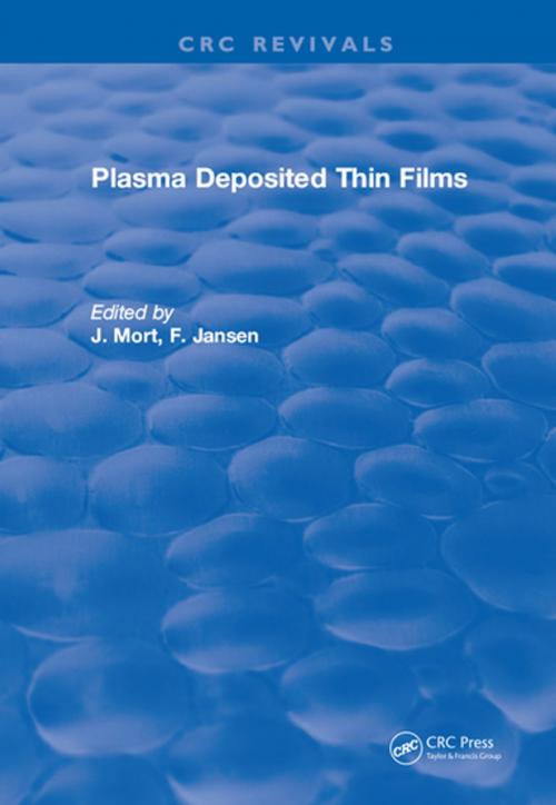 Cover of the book Plasma Deposited Thin Films by Mort, CRC Press