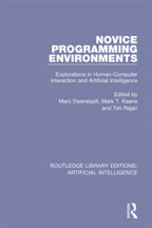 Cover of the book Novice Programming Environments by , Taylor and Francis