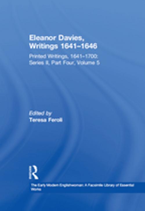 Cover of the book Eleanor Davies, Writings 1641–1646 by , Taylor and Francis