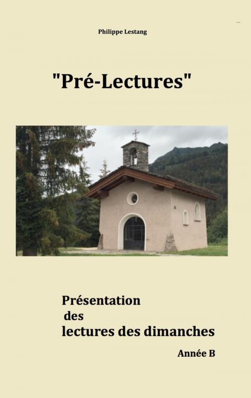 Cover of the book Pré-lectures B by Philippe Lestang, Books on Demand