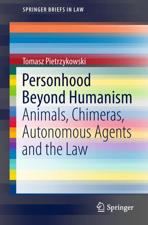 Cover of the book Personhood Beyond Humanism by Tomasz Pietrzykowski, Springer International Publishing
