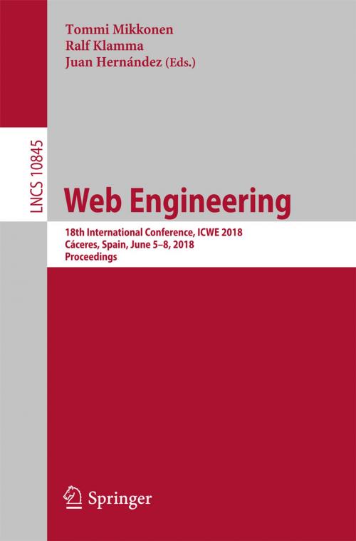 Cover of the book Web Engineering by , Springer International Publishing