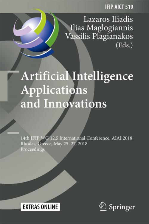 Cover of the book Artificial Intelligence Applications and Innovations by , Springer International Publishing