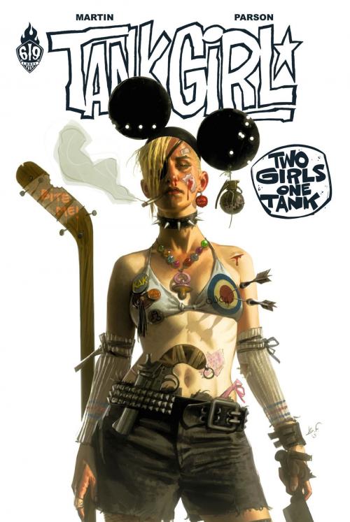 Cover of the book Tank Girl : 2 Girls 1 Tank by Alan Martin, Ankama