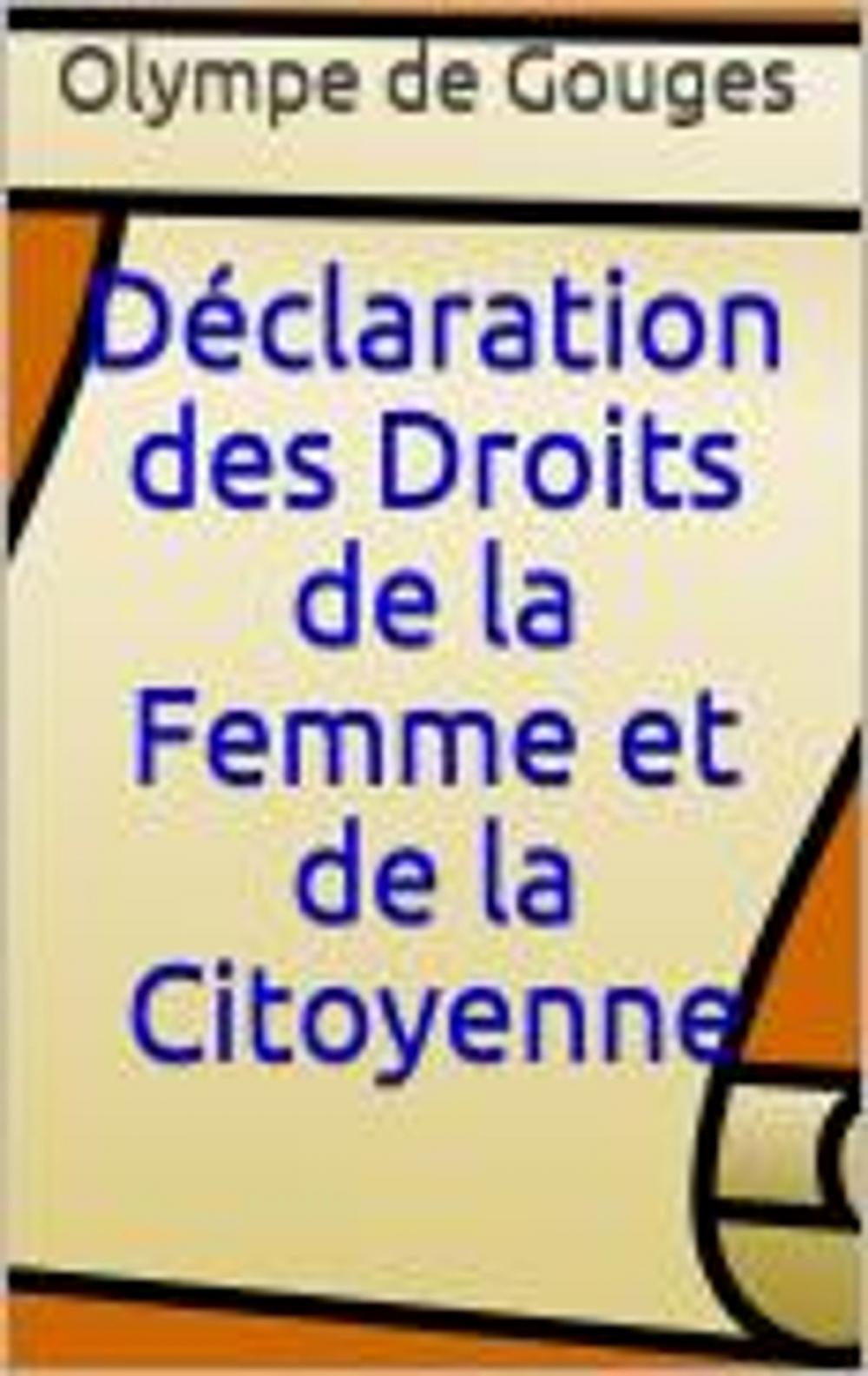 Big bigCover of Déclaration des Droits de la Femme et de la Citoyenne